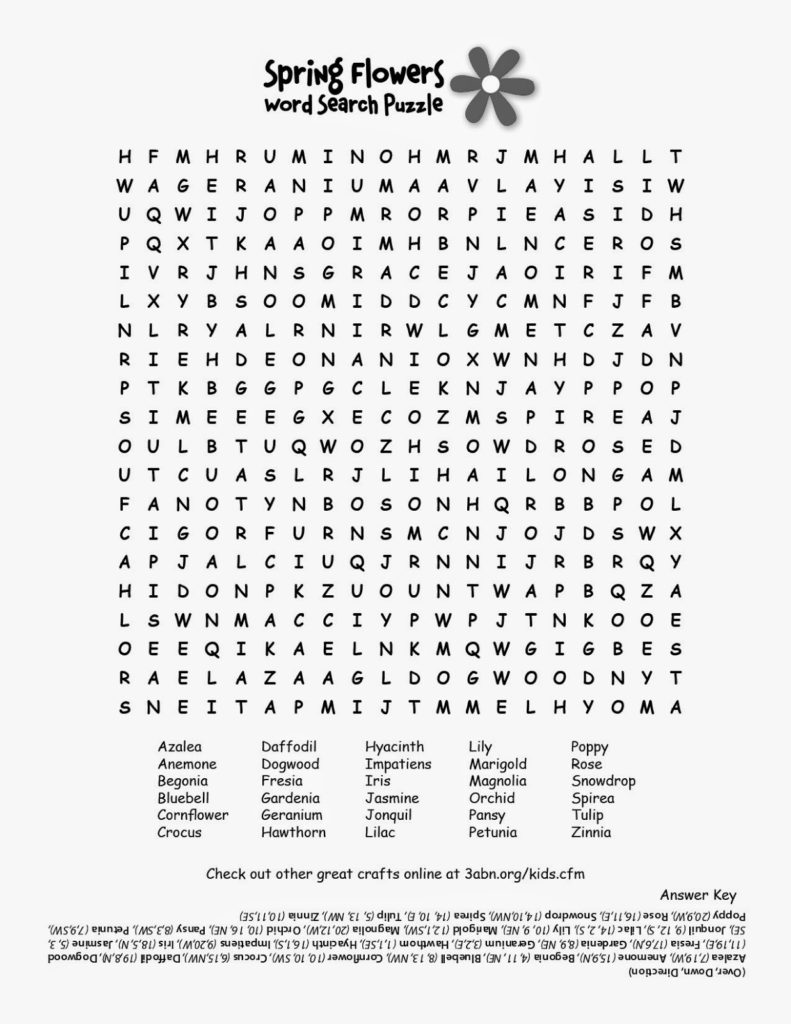 Gargantuan Spring Word Search Printable Difficult Mason