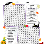 Happy Halloween Word Search Puzzle Free Printable Puzzle