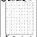 Horse Word Search Monster Word Search