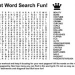 Jumbo Word Search Printable 101 Activity