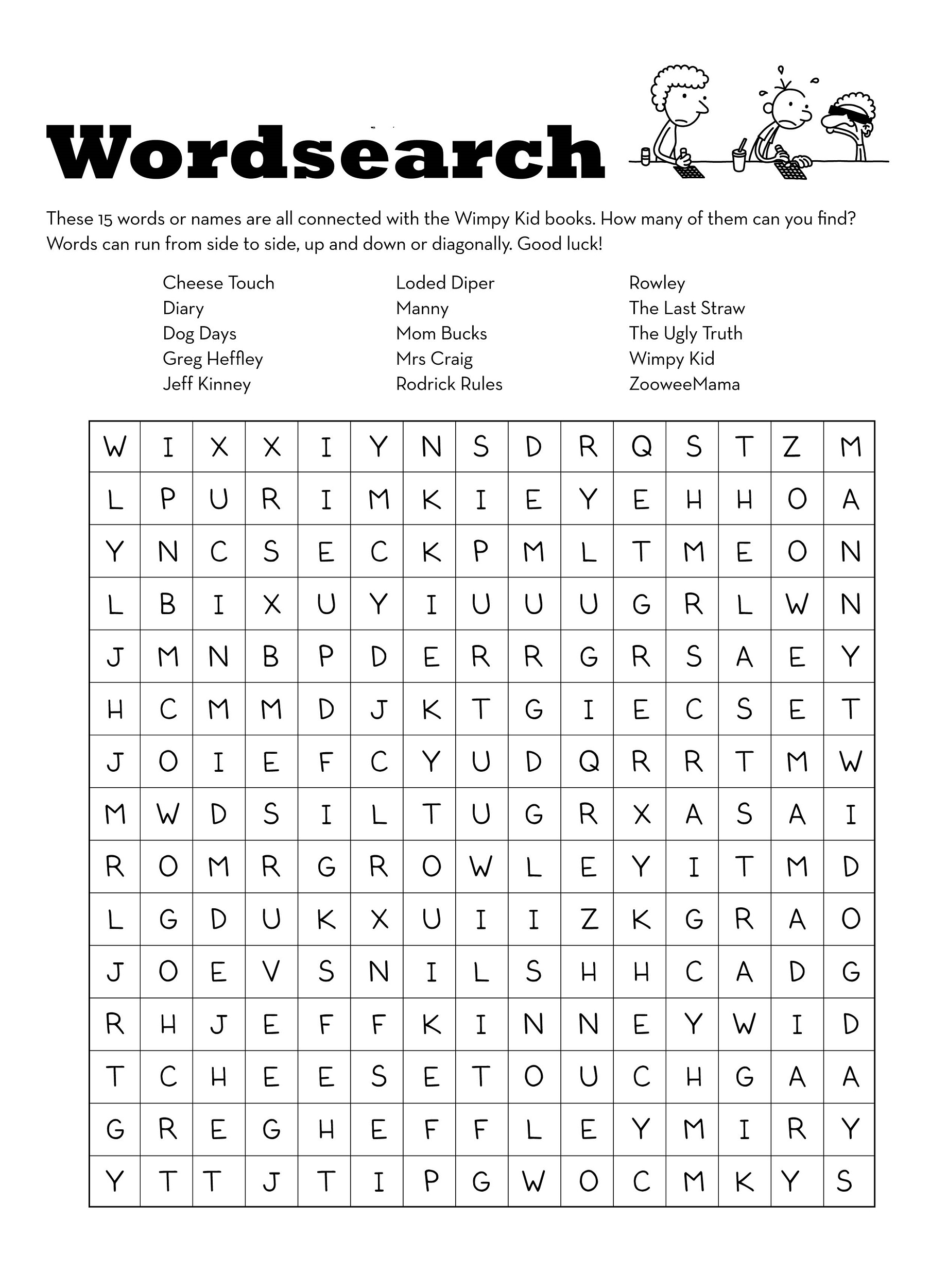 Kids Word Searches Printable Activity Shelter