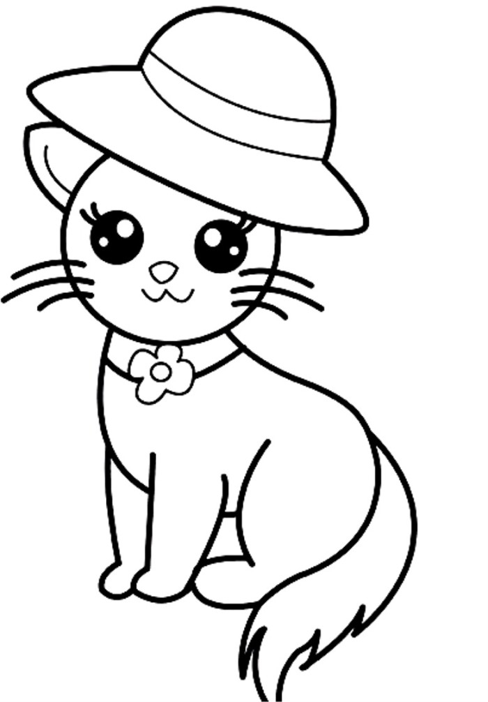 Kitty Cat Coloring Pages Coloring Pages For Kids