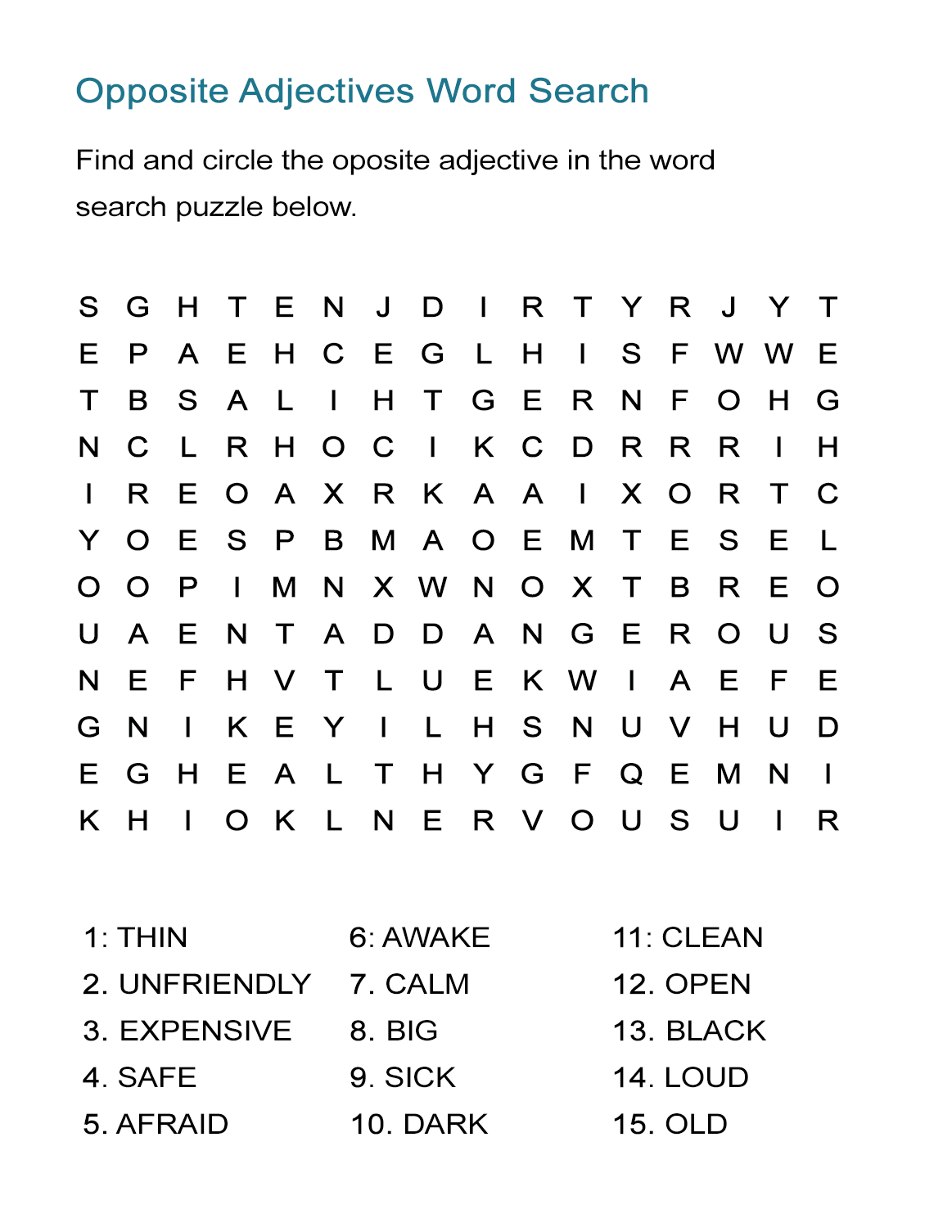 Printable Word Search Puzzles For 4 Year Olds | FreePrintableTM.com