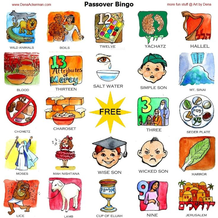 Passover Bingo Printable Files Bingo Printable Passover 