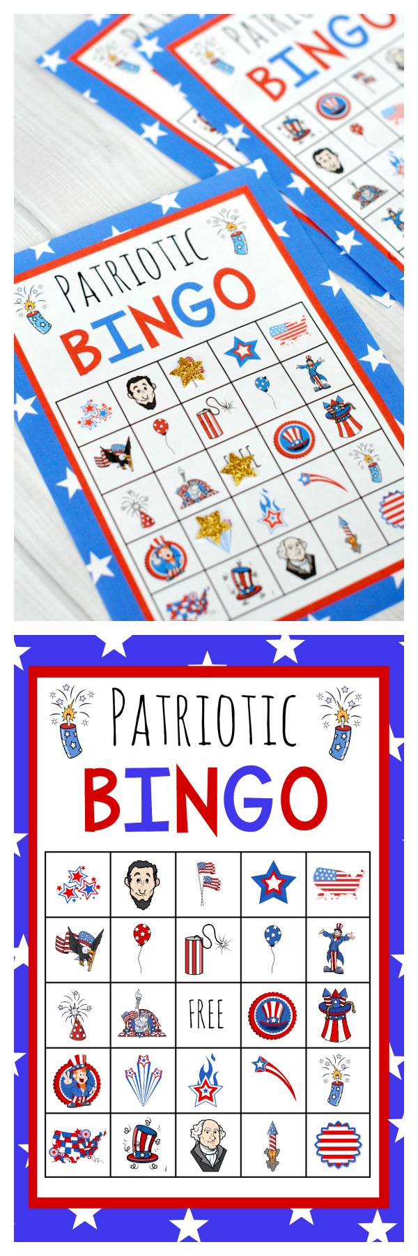 Patriotic 4th Of July Bingo Game To Print