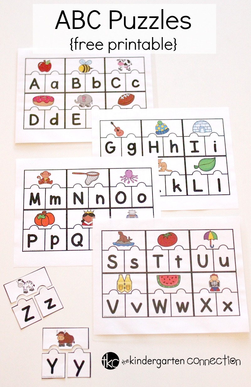 Printable ABC Puzzles For Pre K And Kindergarten