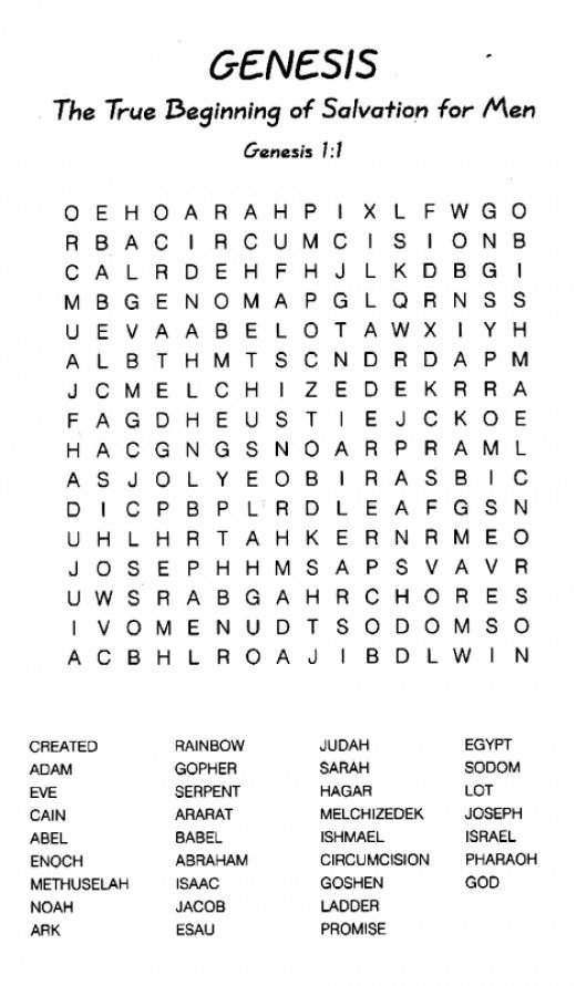 Printable Bible Word Searches From Genesis Noah s Ark 