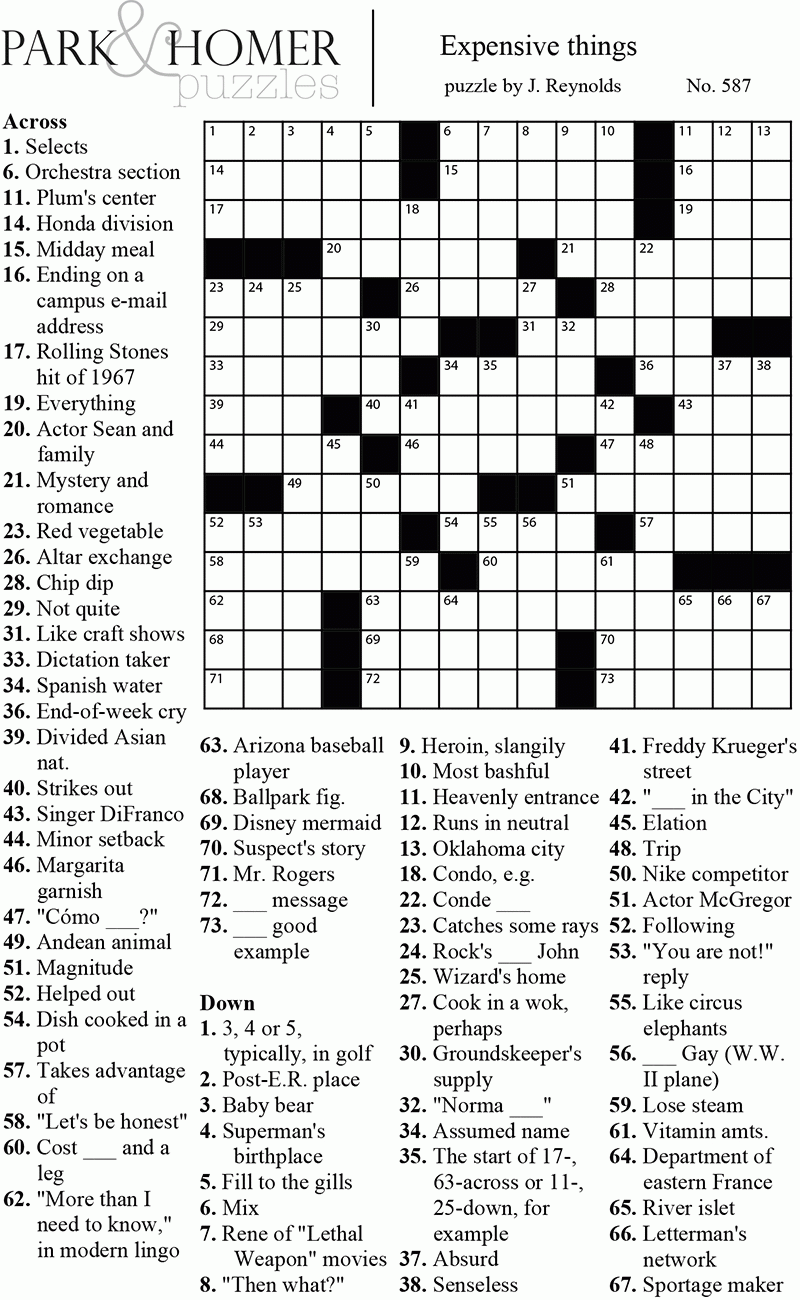 Printable Crossword Puzzles 2021 Printable Crossword Puzzles