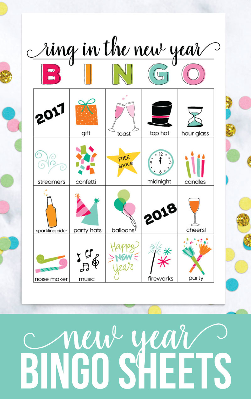 Printable New Year s Eve BINGO Sheets