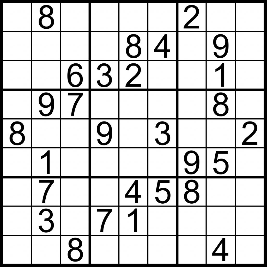 Printable Sudoku Puzzles Easy 1 Answers Printable 