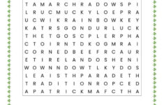 St Patrick s Day Word Search Free Printable Worksheet In