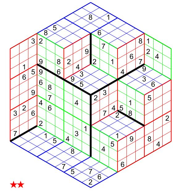 Sudoku 3 Dimensio8ns No 345 3447 Sudoku Sudoku Puzzles 