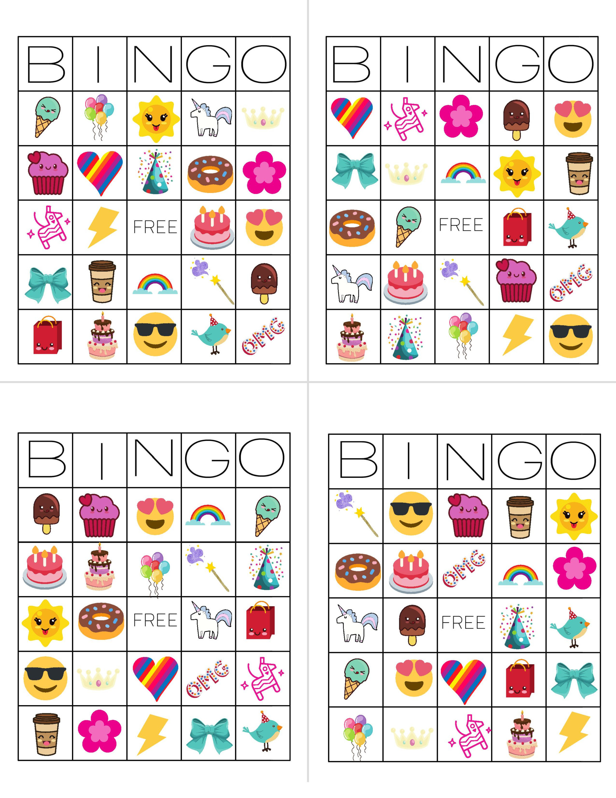 Unicorn Bingo Free Printable Download TINSELBOX