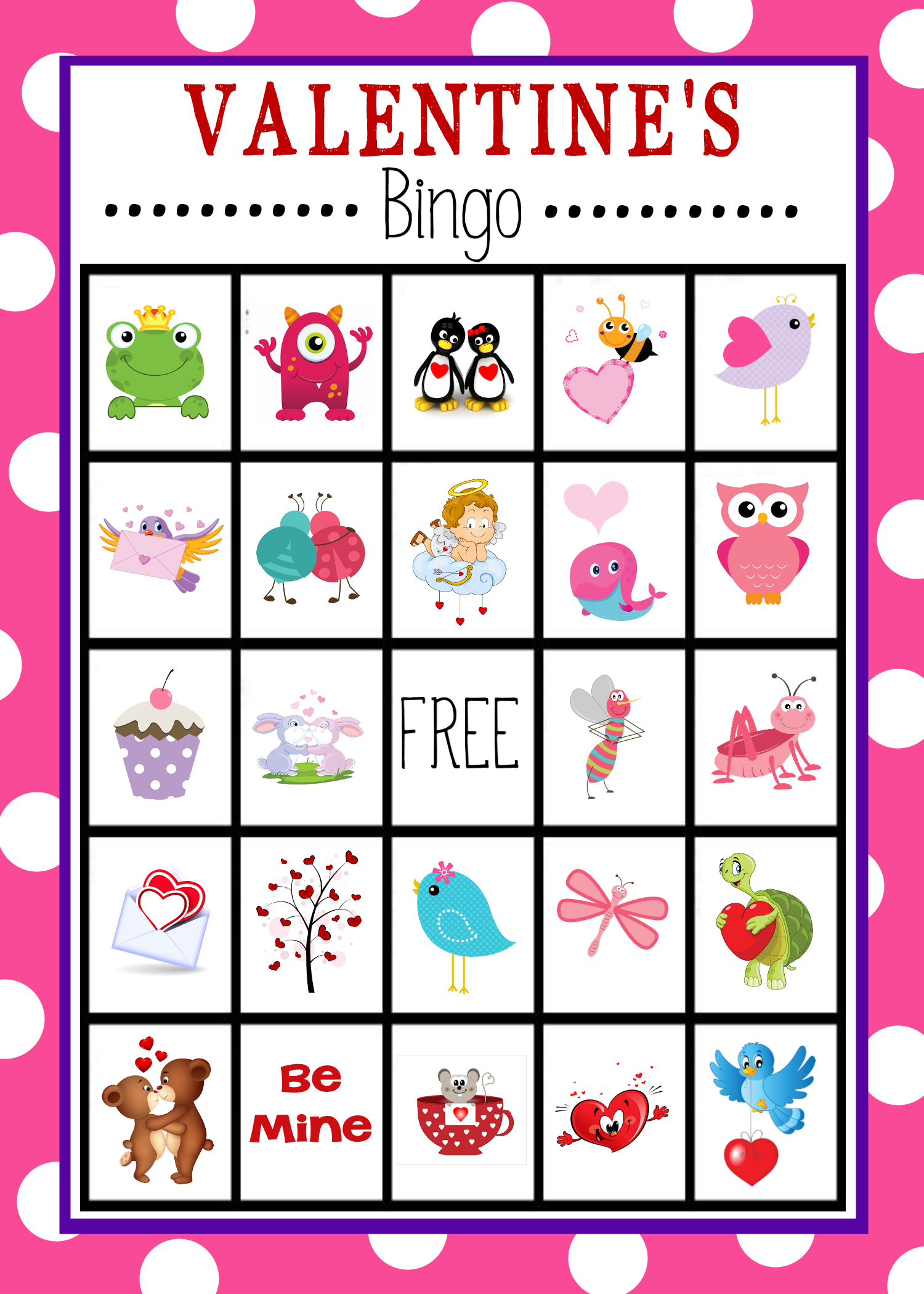 Valentine s Bingo Game To Print Play Valentine Bingo 