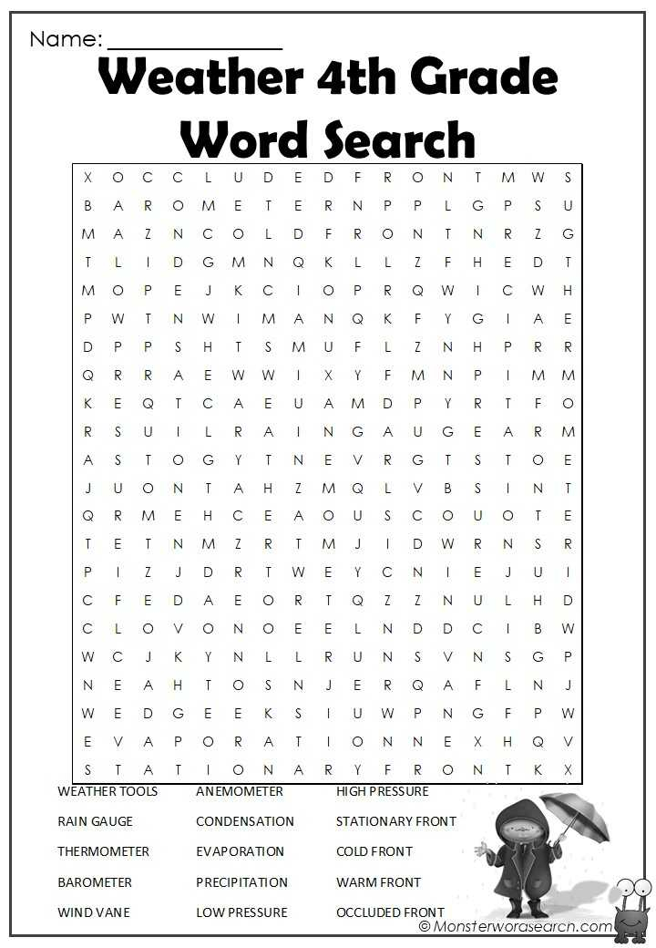 Printable Word Searches For 4th Graders FreePrintableTM