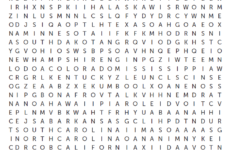 Word Search Printable Find All 50 States Learning