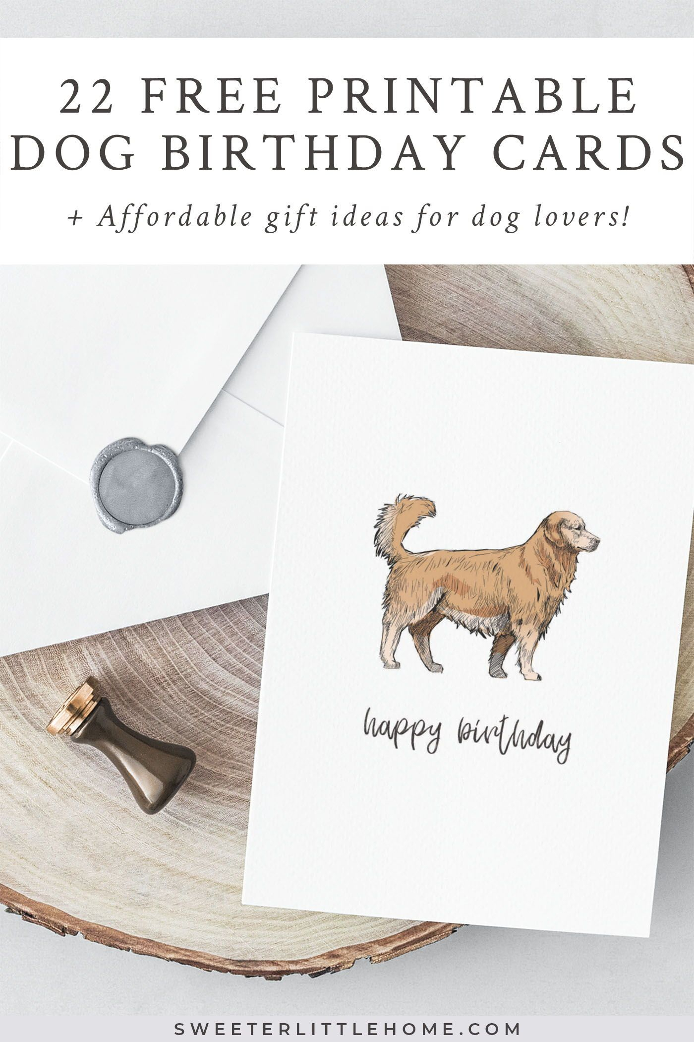 Free Printable Dog Birthday Cards