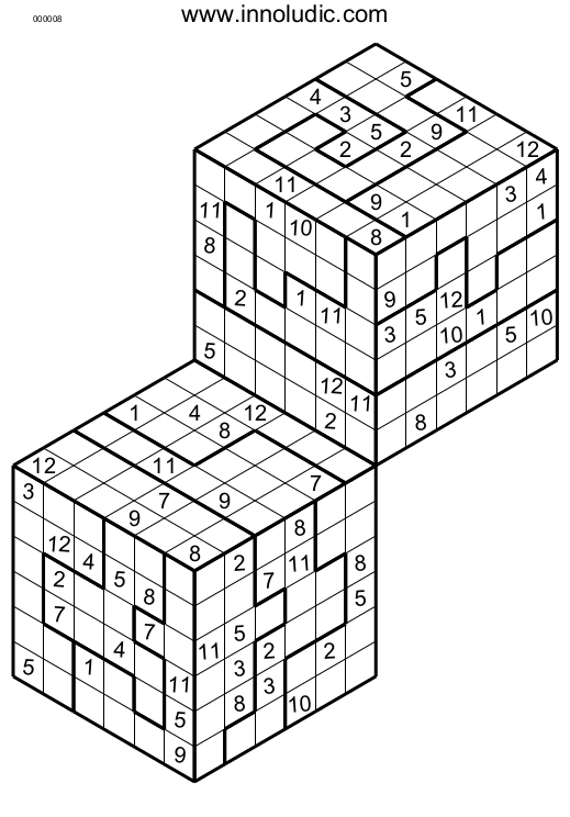 3D Combined Sudoku Printable Sudoku Puzzles Sudoku