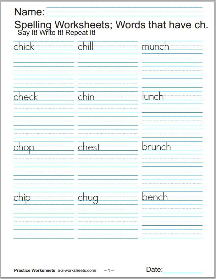 44 Phonics Worksheets Practice Phonics Words Copywork 