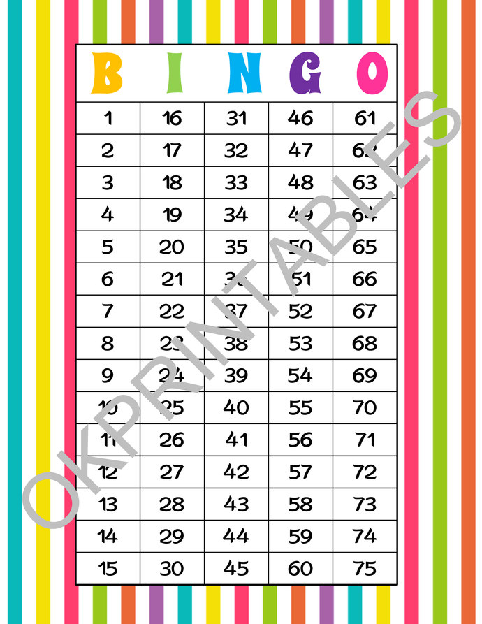 Printable Bingo Cards 1 90 Pdf - FreePrintableTM.com | FreePrintableTM.com