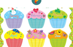 8 Best Monthly Birthday Cupcake Printables Printablee