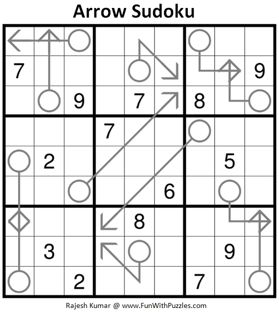 Arrow Sudoku Fun With Sudoku 221 Sudoku Puzzles 