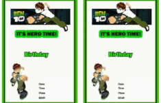 Ben 10 Birthday Invitations Ben 10 Birthday Birthday