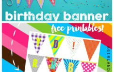 Birthday Banner Printables With Images Diy Birthday