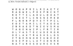 Cool Word Searches To Print Activity Shelter