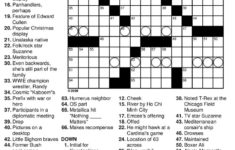 Crossword Puzzles Printable Free Printable Crossword