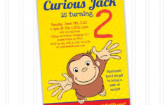 Curious George Birthday Invitation Printable Download