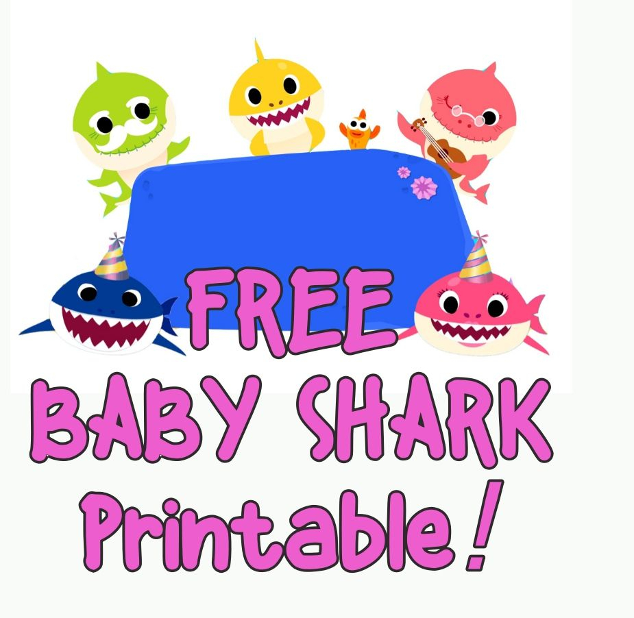 FREE Baby Shark Partyprintables Cumplea os Fiesta De 