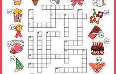 FREE Birthday Party Printable Birthday Crossword