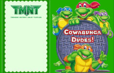 Free Online Ninja Turtle Invitation Ninja Turtle