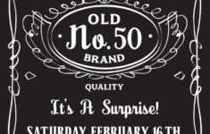 Free Printable 50th Birthday Invitations Templates