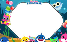 FREE Printable Baby Shark Birthday Invitation Templates