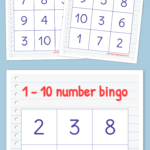 Free Printable Bingo Cards Numbers Preschool Numbers