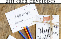 Free Printable Birthday Gift Card Envelopes