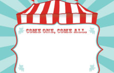 Free Printable Circus Birthday Invitations Template