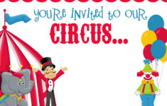 Free Printable Circus Birthday Invitations Template