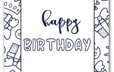 Free Printable Happy Birthday Coloring Sheets Sarah Titus