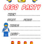 Free Printable LEGO Birthday Party Invitations U Me And