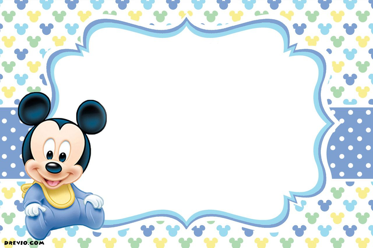 FREE Printable Mickey Mouse Invitations Exclusive 