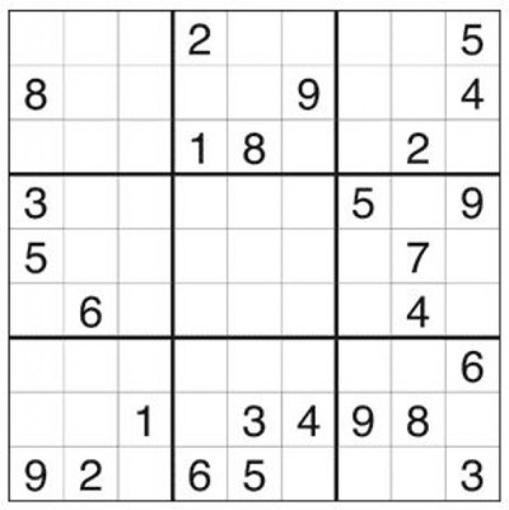 Free Printable Sudoku Puzzles Free Printable Printable 