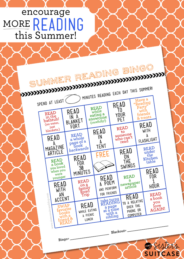 Free Summer Reading Bingo Card Printable 24 7 Moms