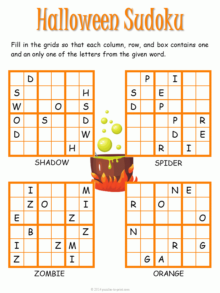 Halloween Sudoku Puzzle