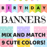 Happy Birthday Banners Buntings Free Printable Cute
