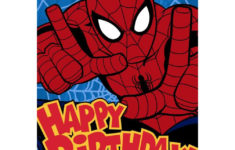 Happy Birthday Spiderman Birthday Card 25470186