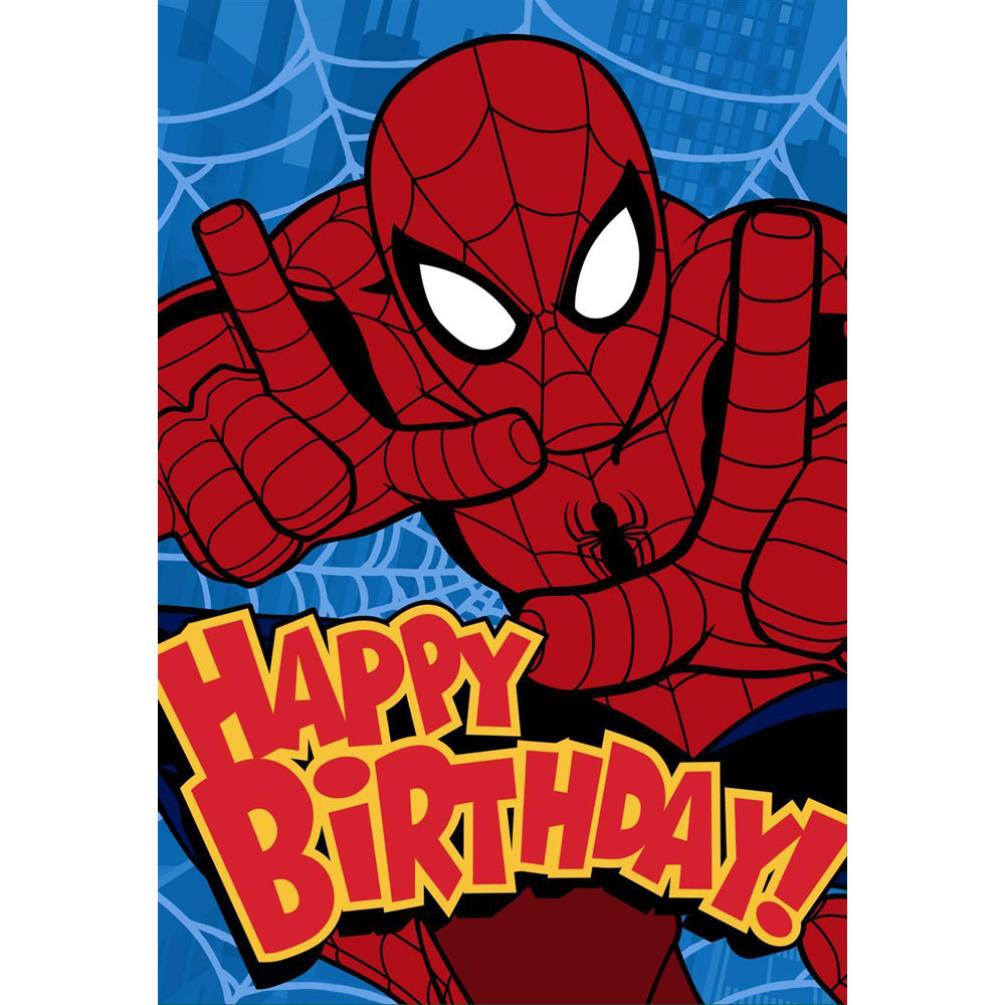 Happy Birthday Spiderman Birthday Card 25470186 