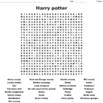 Harry Potter Word Search Printable That Are Insane Bates